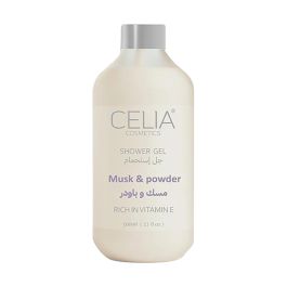 سيليا جل استحمام مسك ابيض وبودرة