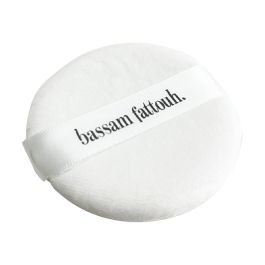 Bassam Fattouh Houpette Cotton Powder Puff With Ribbon - White