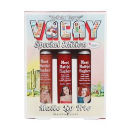 TheBalm Vacay Special Edition Meet Matt(e) Hughes Long -Lasting Liquid Lipstick Trio Kit