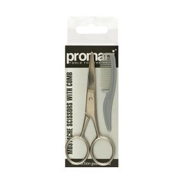 بروماني مقص لحية وشنب مع مشط