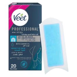 فيت شرائح شمع باردة لازالة الشعر للبشرة الحساسة - 20 قطعة